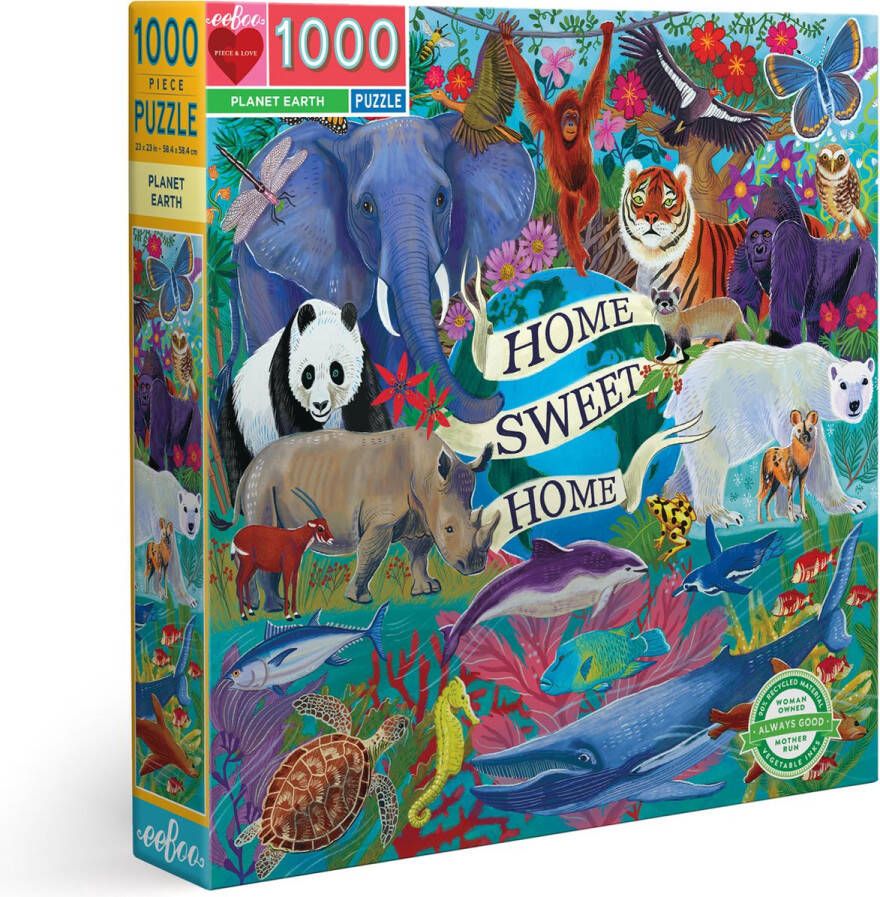 Eeboo Puzzel 1000 stukjes Planet Earth