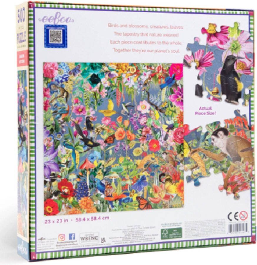 Eeboo Puzzel Garden of Eden 500 stukjes