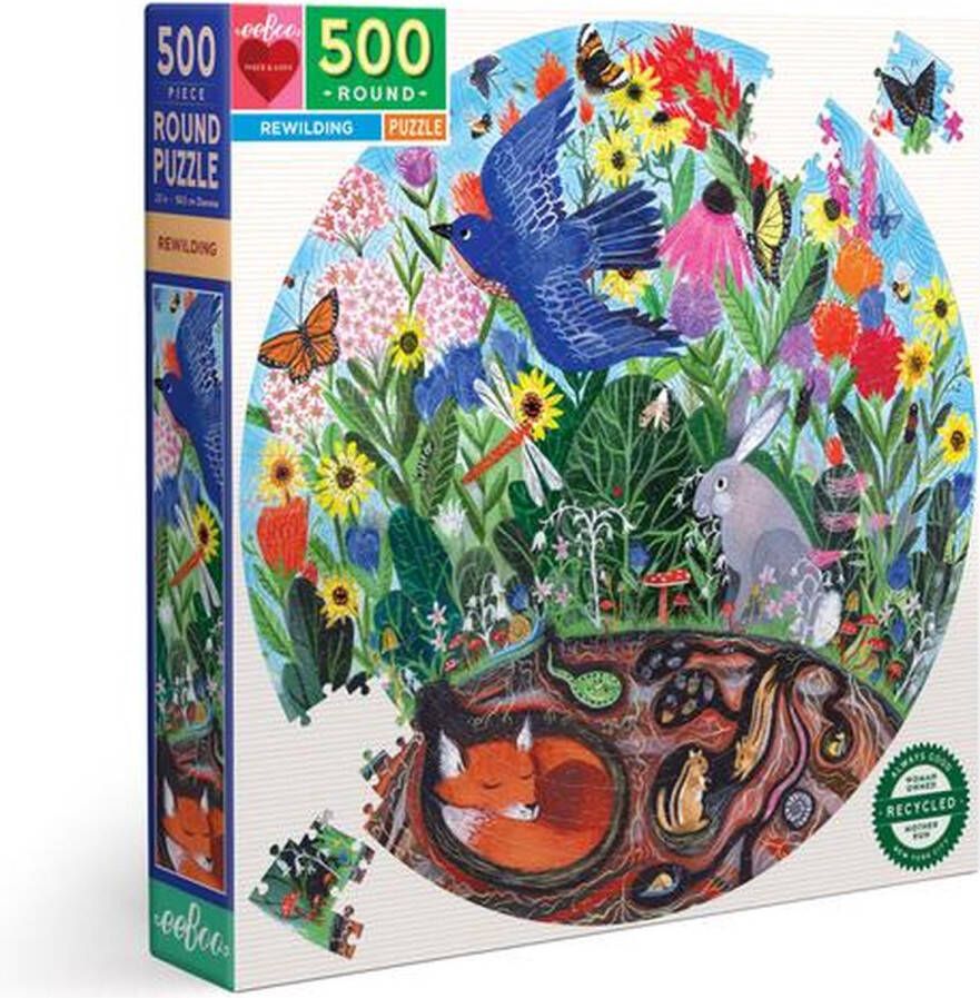 Eeboo PZFWID puzzel Contourpuzzel 500 stuk(s) Flora & fauna