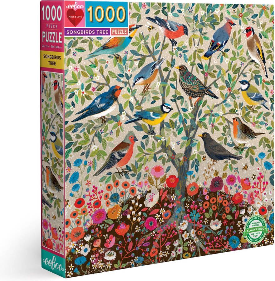 Eeboo Puzzle 1000 pcs Songbirds Tree (EPZTSBD)