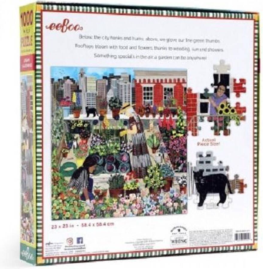 Eeboo Urban Gardening Blokpuzzel 1000 stuk(s) Kunst