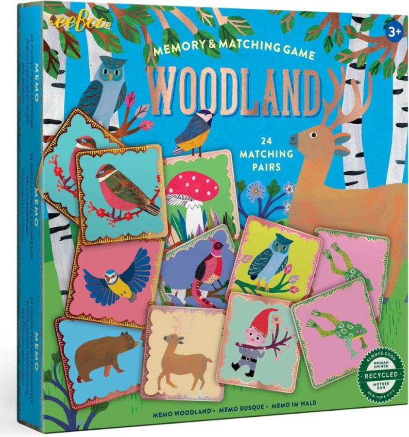 Eeboo Woodland Memory & Matching Game (U)