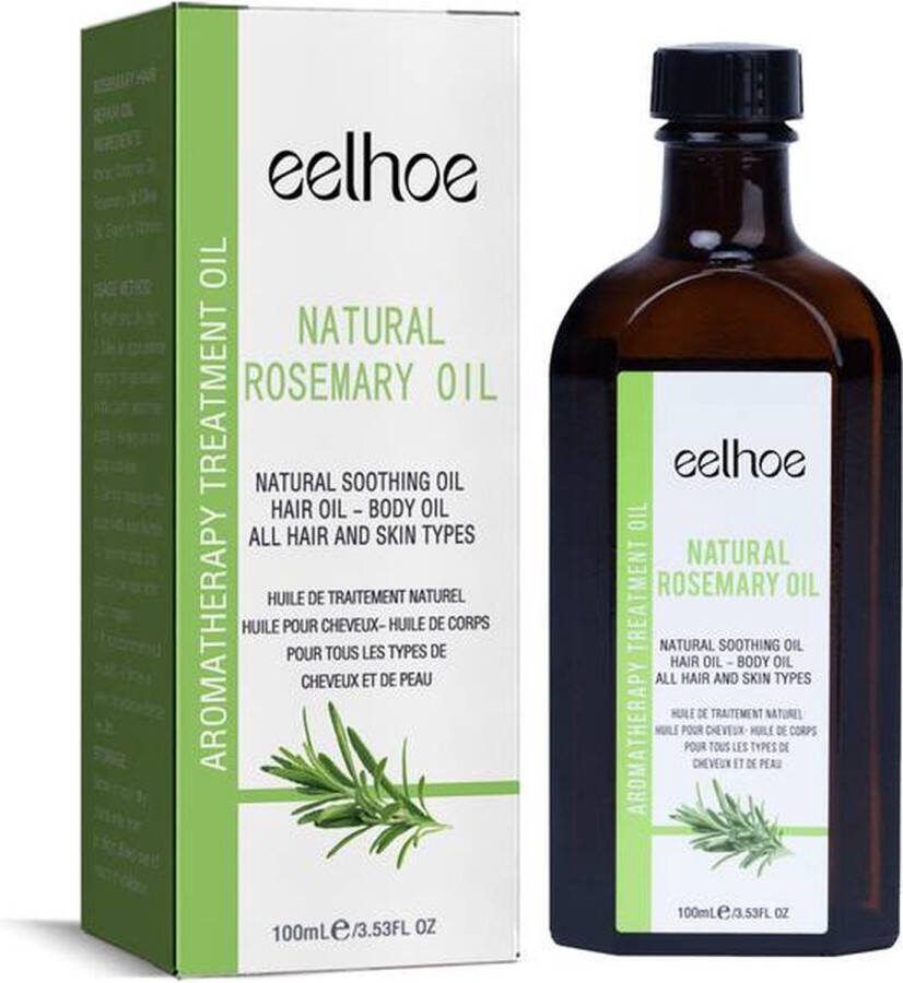 Eelhoe Rozemarijn Haarolie 100mL Rosemary Oil Voeding Hoofdhuid Stimuleert Haar Haargroei Haarverzorgingsolie Rosemary Hair Oil Nourishment Scalp Stimulates Hair Growth Hair Care Oil Rozemarijn olie
