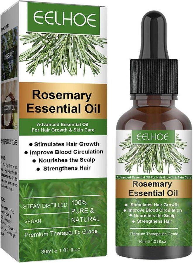 Eelhoe Rozemarijn Haarolie Voeding Hoofdhuid Stimuleert Haar Haargroei Haarverzorgingsolie Rosemary Hair Oil Nourishment Scalp Stimulates Hair Growth Hair Care Oil Rozemarijn Olie