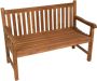 EezyLife Teak houten tuinbank tuinmeubel bank zitbank 130cm - Thumbnail 1