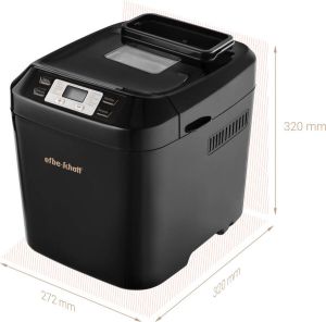 Efbe-Schott Broodbakmachine SC BBA 1000 BK CP Capaciteit: 900 g 12 automatische programma's Uitsteltimer tot 13 uur