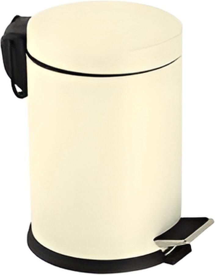 Efor Prullenbak Pedaalemmer 16 l Soft Close Deksel Chique Design Creme