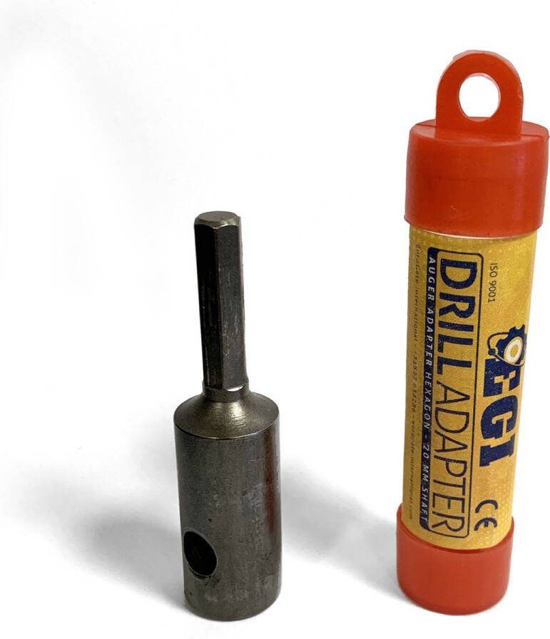 EGI Boor Adapter 3 8″ Bit naar 20 MM Maak van uw accuboor een grondboor