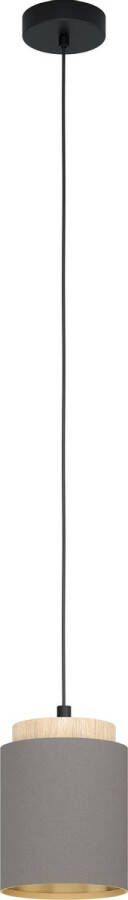 EGLO  Albariza Hanglamp - E27 - Ø 16 cm - Zwart Bruin Goud