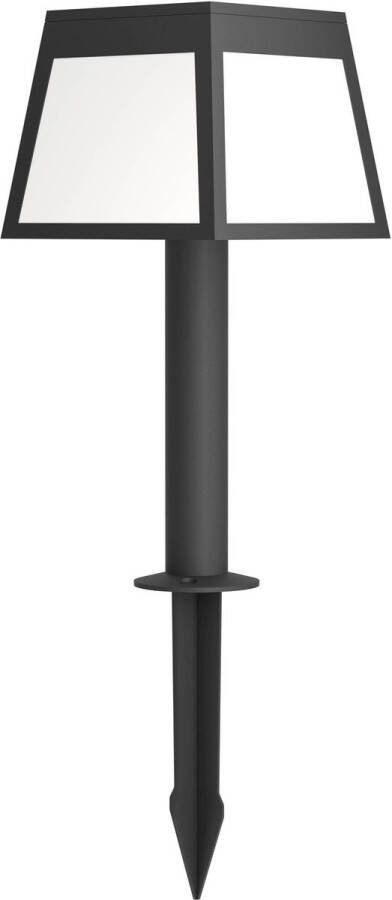 Eglo Altilia Solar Priklamp Staande lamp Buiten zonne-energie LED 56 cm Zwart Wit