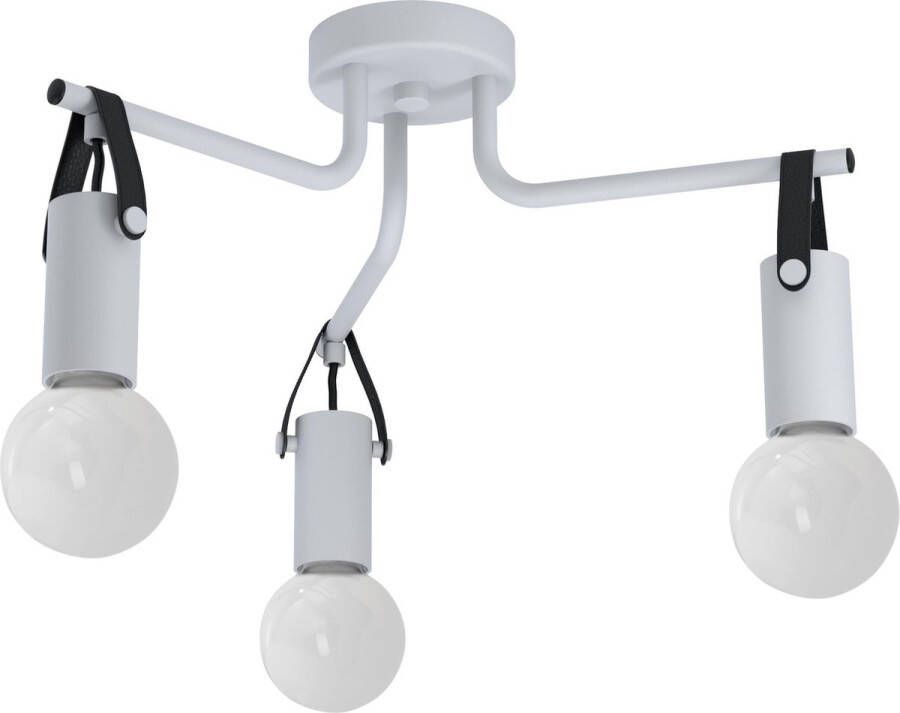 Eglo Apricale Plafondlamp 3 lichts Ø46 cm E27 Grijs Zwart