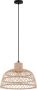 EGLO Hanglamp Ausnby bruin ø37 x h110 cm excl. 1x e27 (max. 40 w) gevlochten hout - Thumbnail 1