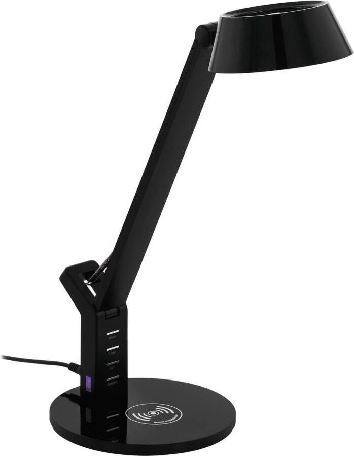 Eglo Banderalo Tafellamp LED Qi lader 40 5 cm Zwart Dimbaar