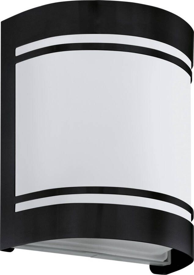 Eglo Cerno Wandlamp Buiten E27 16 5 cm Zwart Wit