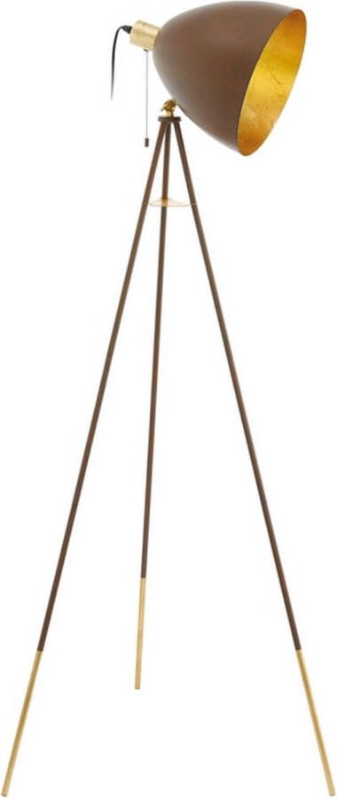 EGLO Chester 1 Vloerlamp E27 149 5 cm Roest Goud