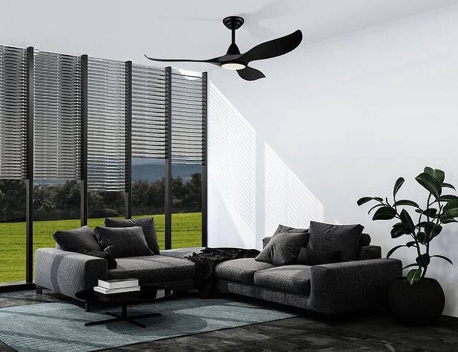 Eglo Cirali Plafondlamp met Ventilator 132cm DC-energy saving Zwart