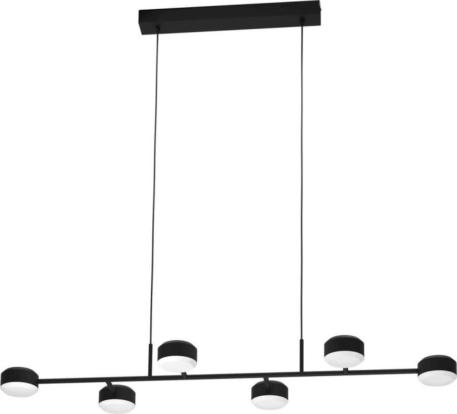 EGLO Clavellina Hanglamp LED 120 cm Zwart Wit Dimbaar