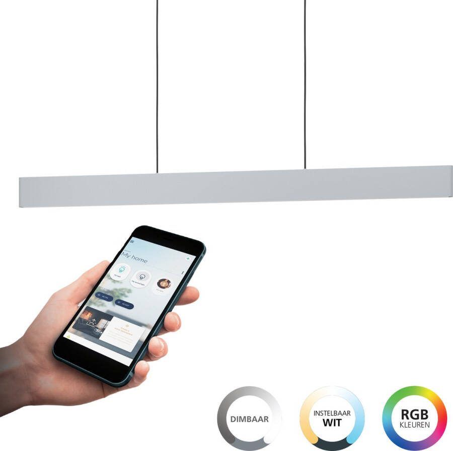 EGLO Hanglamp ANDREAS-Z Timer app spraakbesturing Alexa 117x7x110cm excl. afstandsbediening (1 stuk)