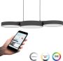 EGLO Connect .z Barbano-Z Hanglamp 82 cm Zwart Wit Instelbaar RGB & wit licht Dimbaar Zigbee - Thumbnail 1