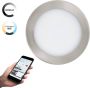 EGLO Connect .z Fueva-Z Smart Inbouwlamp Ø 16 5 cm Grijs Wit Instelbaar wit licht Dimbaar Zigbee - Thumbnail 1