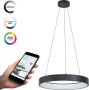 EGLO Connect .z Marghera-Z Smart Hanglamp Ø 60 cm Zwart Wit Instelbaar RGB & wit licht Dimbaar Zigbee - Thumbnail 1