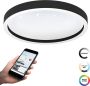 EGLO  connect.z Montemorelos-Z Smart Plafondlamp - Ø 42 cm - Zwart Wit - Instelbaar RGB & wit licht - Dimbaar - Zigbee - Thumbnail 1