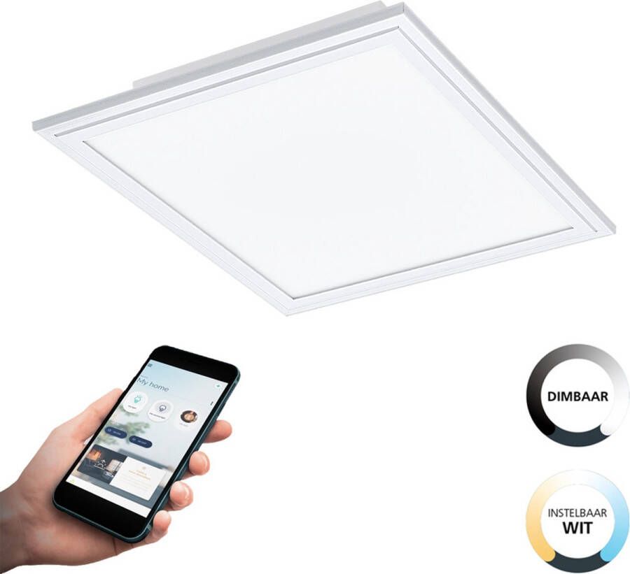 EGLO  connect.z Salobrena-Z Smart Plafondlamp - 30 cm - Wit - Instelbaar wit licht - Dimbaar - Zigbee