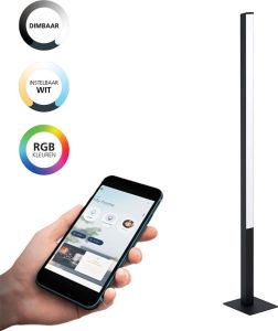 EGLO Connect .z Simolaris-Z Smart Vloerlamp 161 5 cm Zwart Wit Instelbaar RGB & wit licht Dimbaar Zigbee