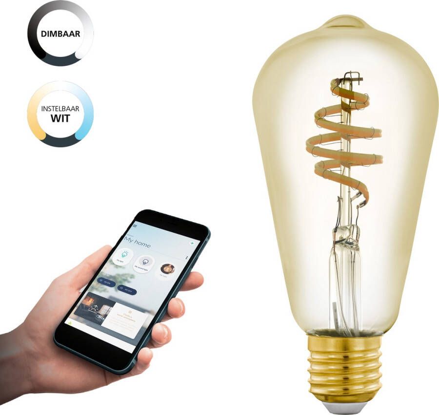 EGLO Connect .z Smart LED Lamp E27 Ø 6 4 cm Instelbaar wit licht Dimbaar Zigbee