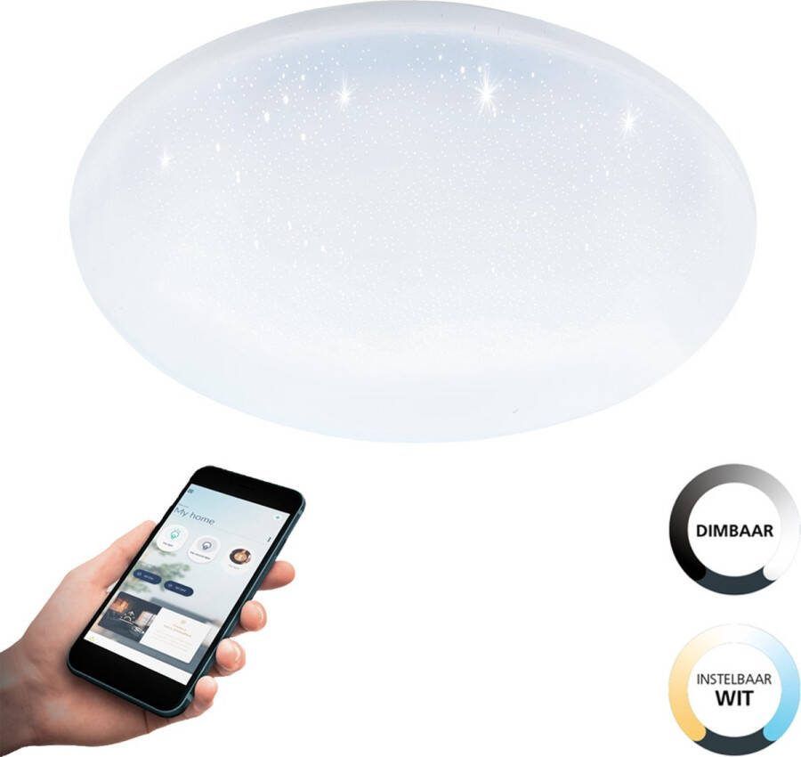 EGLO Connect .z Totari-Z Smart Plafondlamp Ø 38 cm Wit Instelbaar wit licht Dimbaar Zigbee