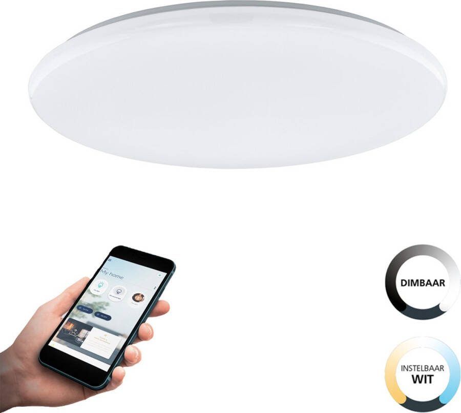 EGLO Connect .z Totari-Z Smart Plafondlamp Ø 53 cm Wit Instelbaar wit licht Dimbaar Zigbee