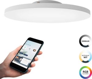 EGLO Connect .z Turcona-Z Smart Plafondlamp Ø 60 cm Wit Instelbaar RGB & wit licht Dimbaar Zigbee