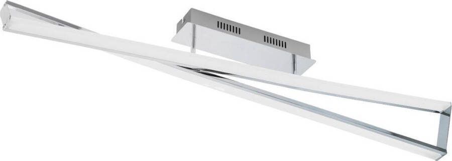 Eglo Corrales Plafonnière 2 Lichts Chroom Wit