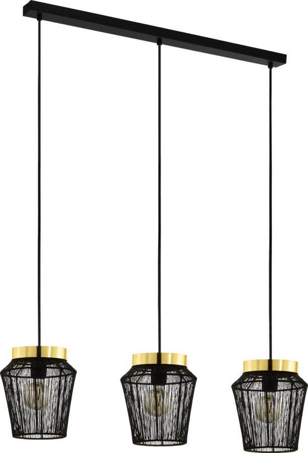 Eglo Escandidos Hanglamp E27 92 cm Zwart Geelkoper Goud