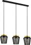 EGLO  Escandidos Hanglamp - E27 - 92 cm - Zwart Geelkoper Goud - Thumbnail 1
