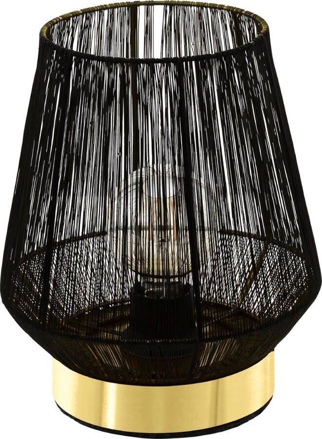 Eglo Escandidos Tafellamp E27 26 cm Zwart Koper Goud