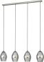 Eglo Estanys Hanglamp E27 113 cm rookglas Grijs Zwart - Thumbnail 1