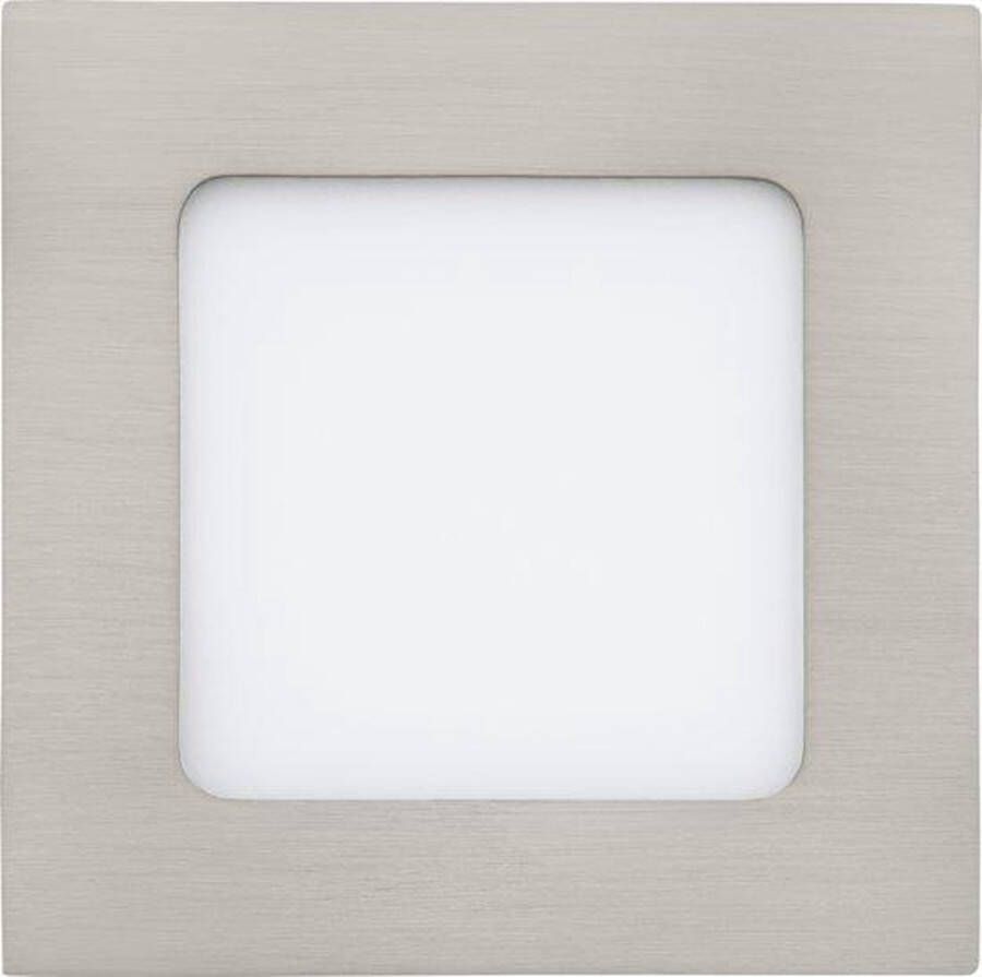 Eglo Fueva 1 Inbouwspot LED 120X120mm. Nikkel 3000K