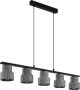 EGLO  Hilcott Hanglamp - E27 - 116 cm - Zwart - Thumbnail 1