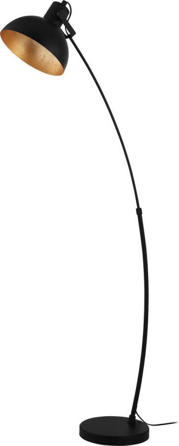 Eglo Jaafra Vloerlamp E27 158 cm Zwart Goud