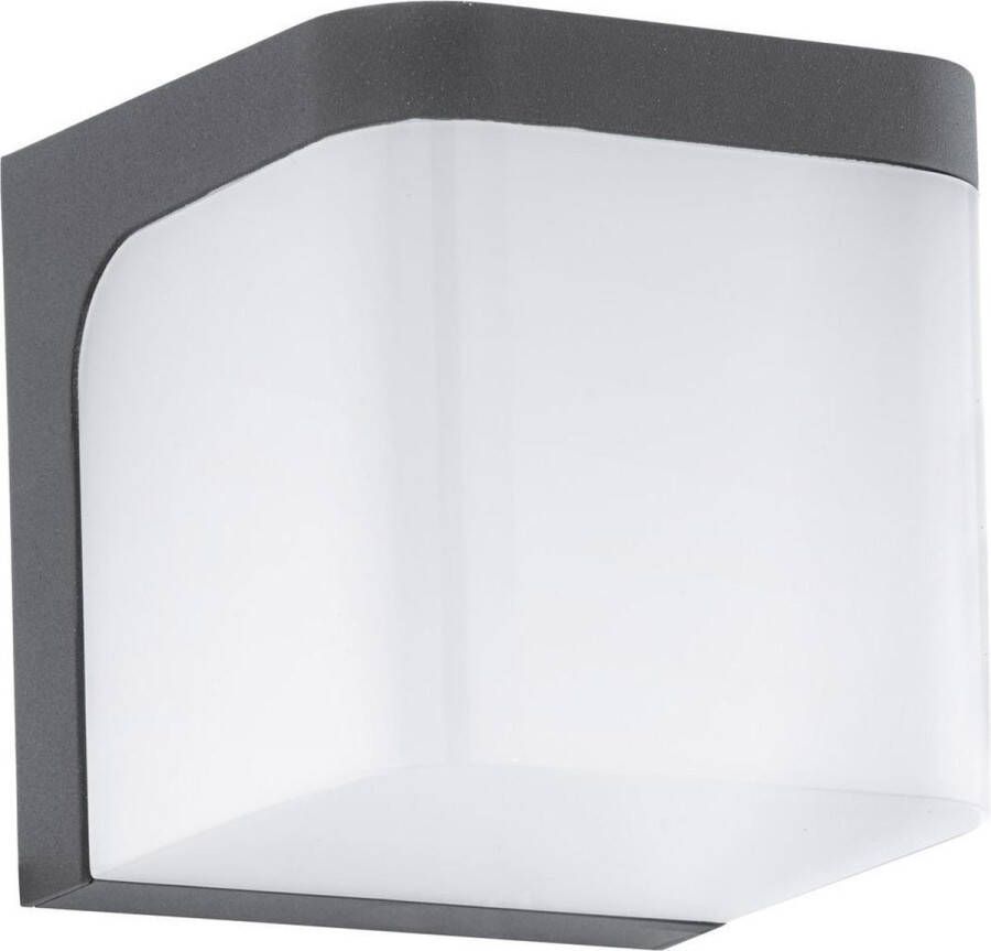 EGLO Wandlamp JORBA LED Wandlamp gegoten aluminium en kunststof IP44 buitenlamp lamp (1 stuk)