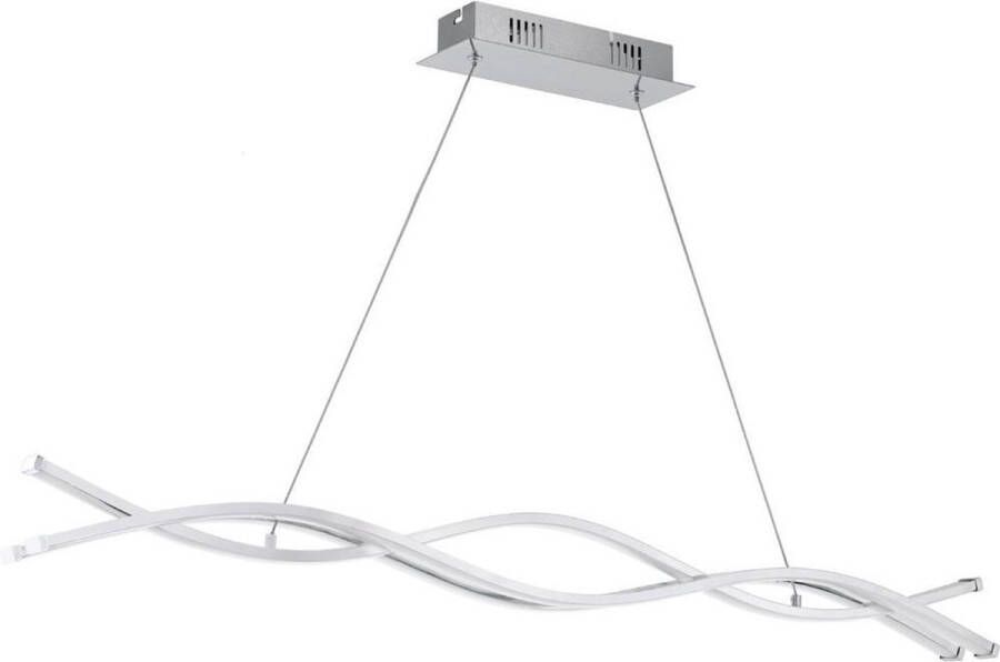 EGLO  Lasana 2 - Hanglamp - 3 Lichts - Chroom - Wit