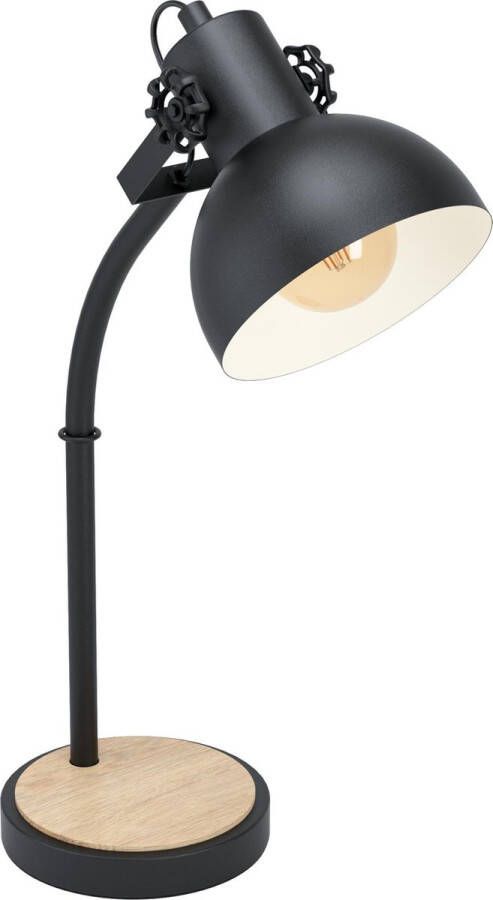 Eglo Lubenham Tafellamp 1 lichts E27 Zwart Bruin