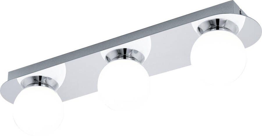 Eglo Mosiano Plafonnière 3 Lichts LED Chroom Wit