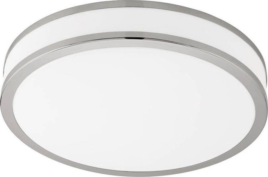 Eglo Palermo 3 Wand Plafondlamp 1 Lichts Ø410mm. Wit Chroom