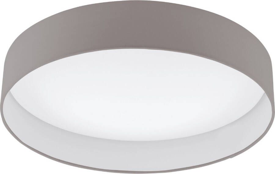 EGLO  Palomaro - Plafondlamp - LED - Ø50 cm - Wit - Taupe