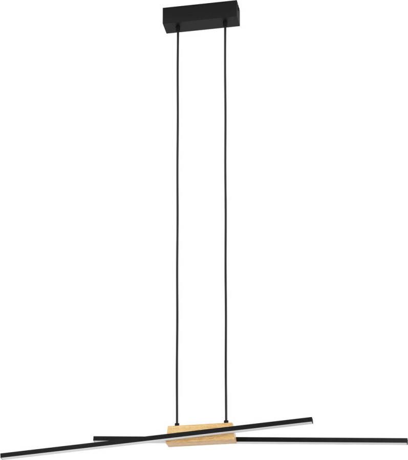 EGLO Panagria Hanglamp LED 93 5 cm Zwart|Bruin|Wit Dimbaar