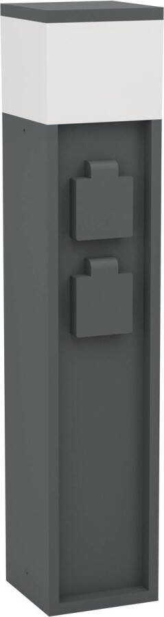 Eglo Park5 Stopcontact Zuil Buiten E27 50 cm Antraciet Wit