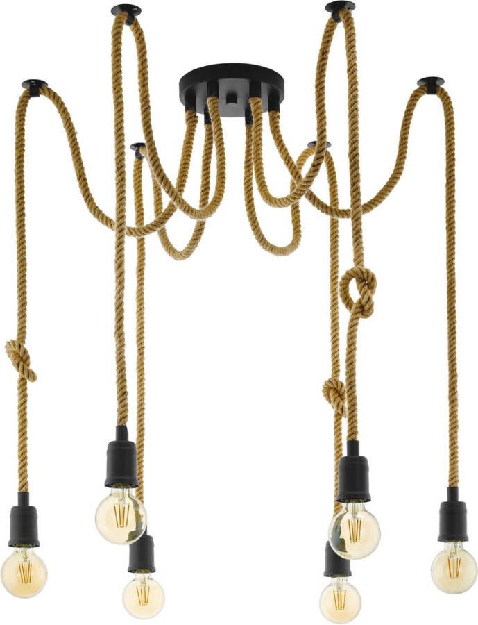 EGLO  Rampside Vintage Hanglamp - E27 - 6 lichts