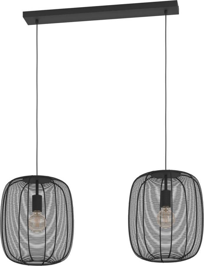 EGLO Rinroe Hanglamp E27 90 cm Zwart Staal